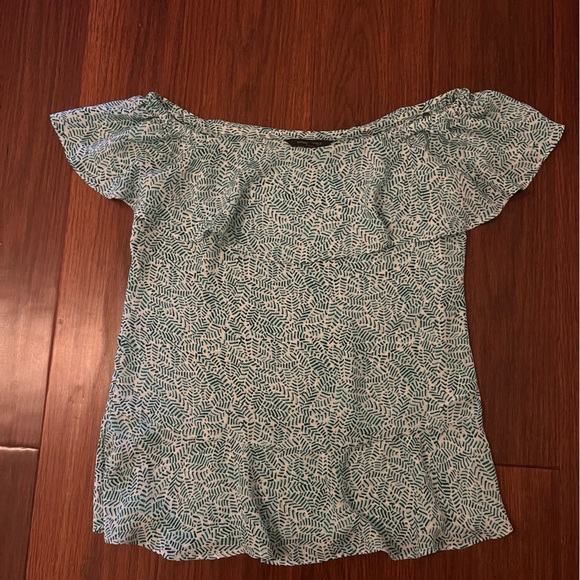 BANANA REPUBLIC FLOWY OFF SHOULDER TOP - Picture 4 of 5